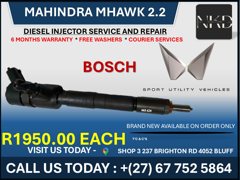 Mahindra MHAWK Diesel Injectors - Private Seller Mahindra MHAWK Diesel Injectors - Private Seller