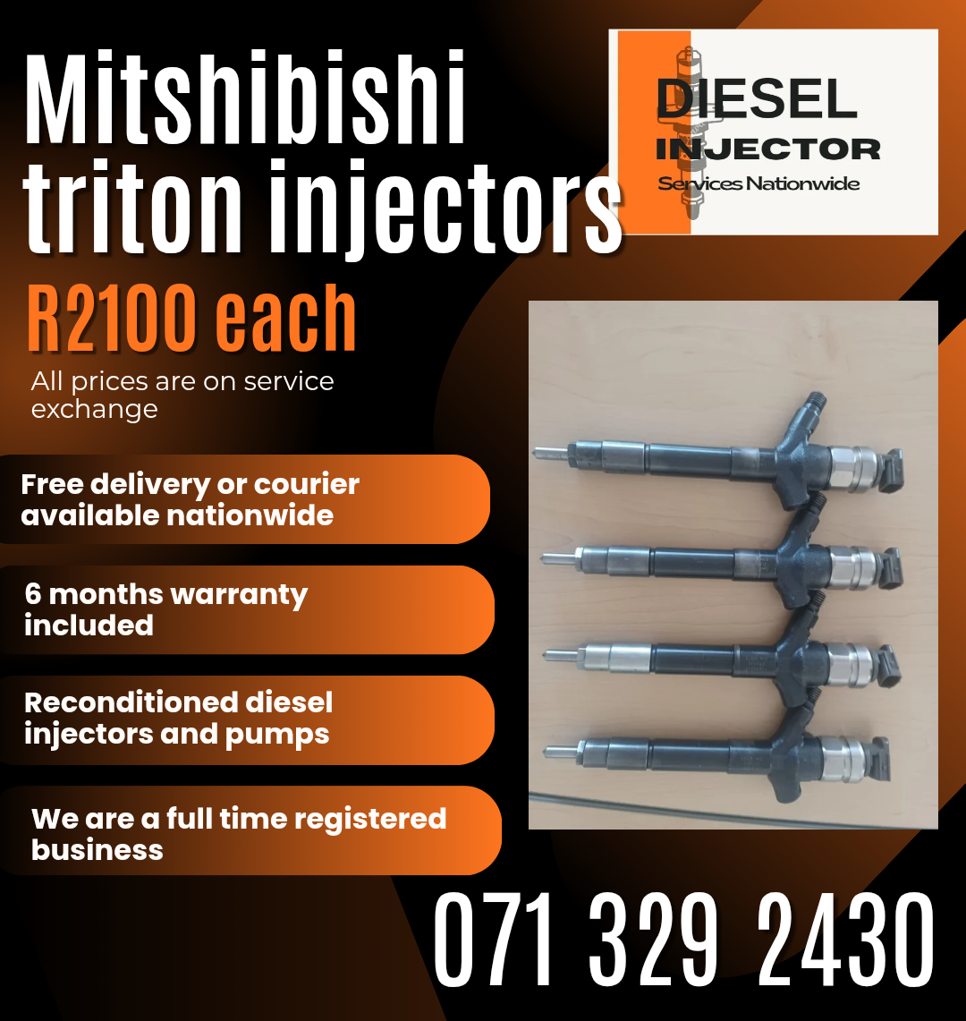 MITSHUBISHI TRITON INJECTORS FOR SALE WITH WARRANTY - Private Seller MITSHUBISHI TRITON INJECTORS FOR SALE WITH WARRANTY - Private Seller