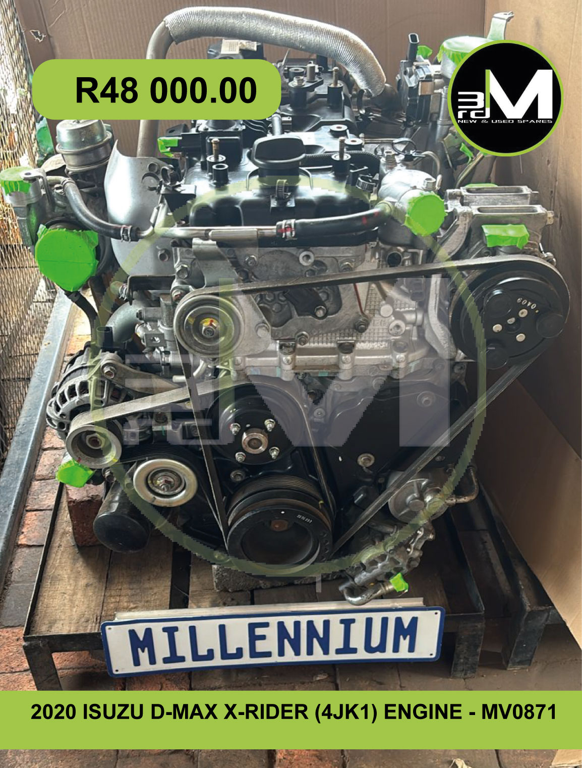 2020 ISUZU D-MAX X-RIDER (4JK1) ENGINE - MV0871 - Private Seller 2020 ISUZU D-MAX X-RIDER (4JK1) ENGINE - MV0871 - Private Seller