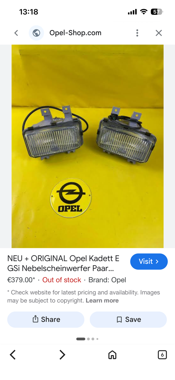 Spot lamp Opel Kadett - Private Seller