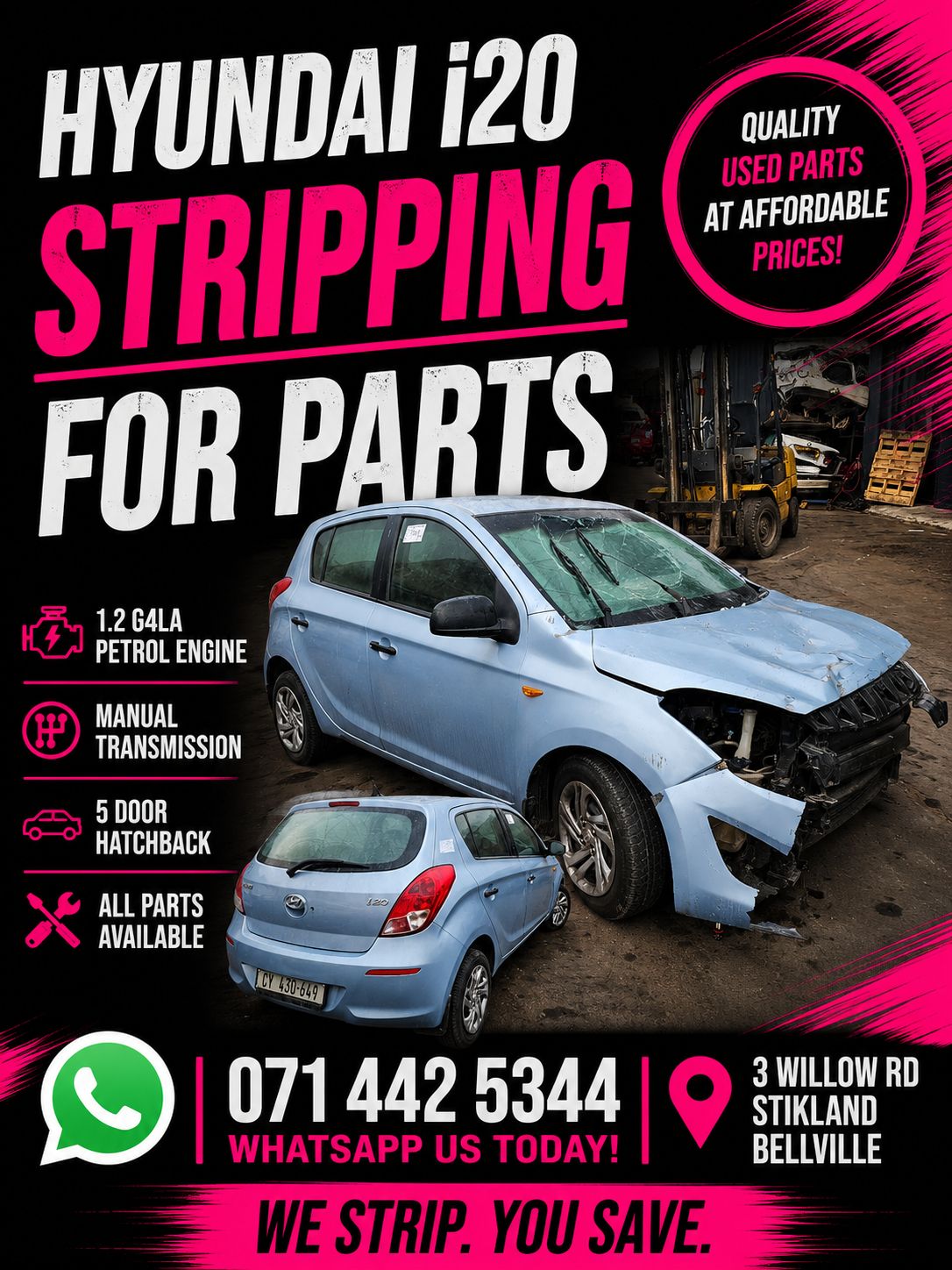 Hyundai i20 - Stripping for parts - Private Seller Hyundai i20 - Stripping for parts - Private Seller