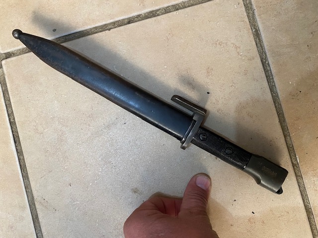 Bayonet SAP Knife with markings South African Police