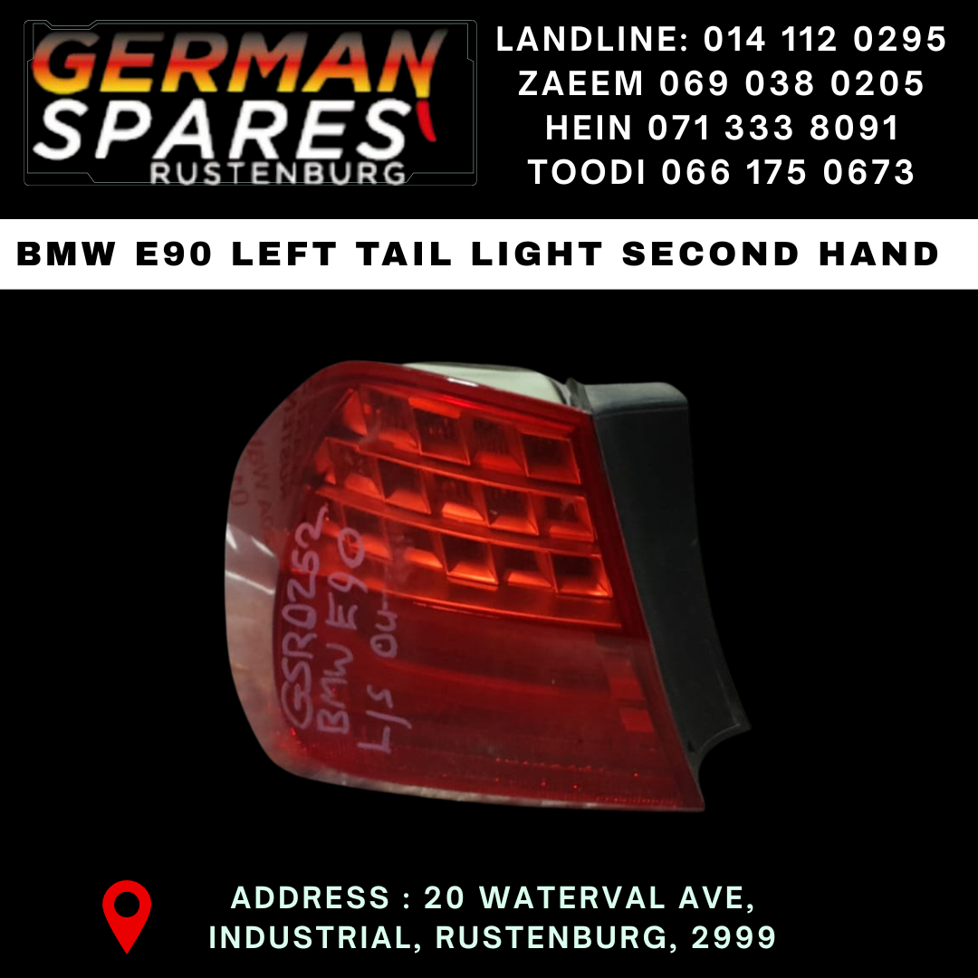 BMW E90 Left Tail Light - Private Seller BMW E90 Left Tail Light - Private Seller