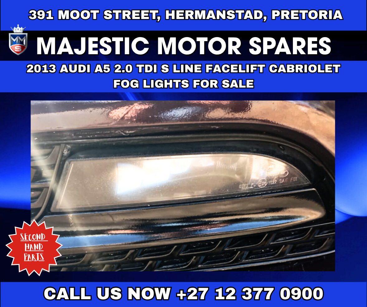 2013 Audi A5 2.0 TDI S Line Facelift Cabriolet Fog Lights – For Sale - Private Seller