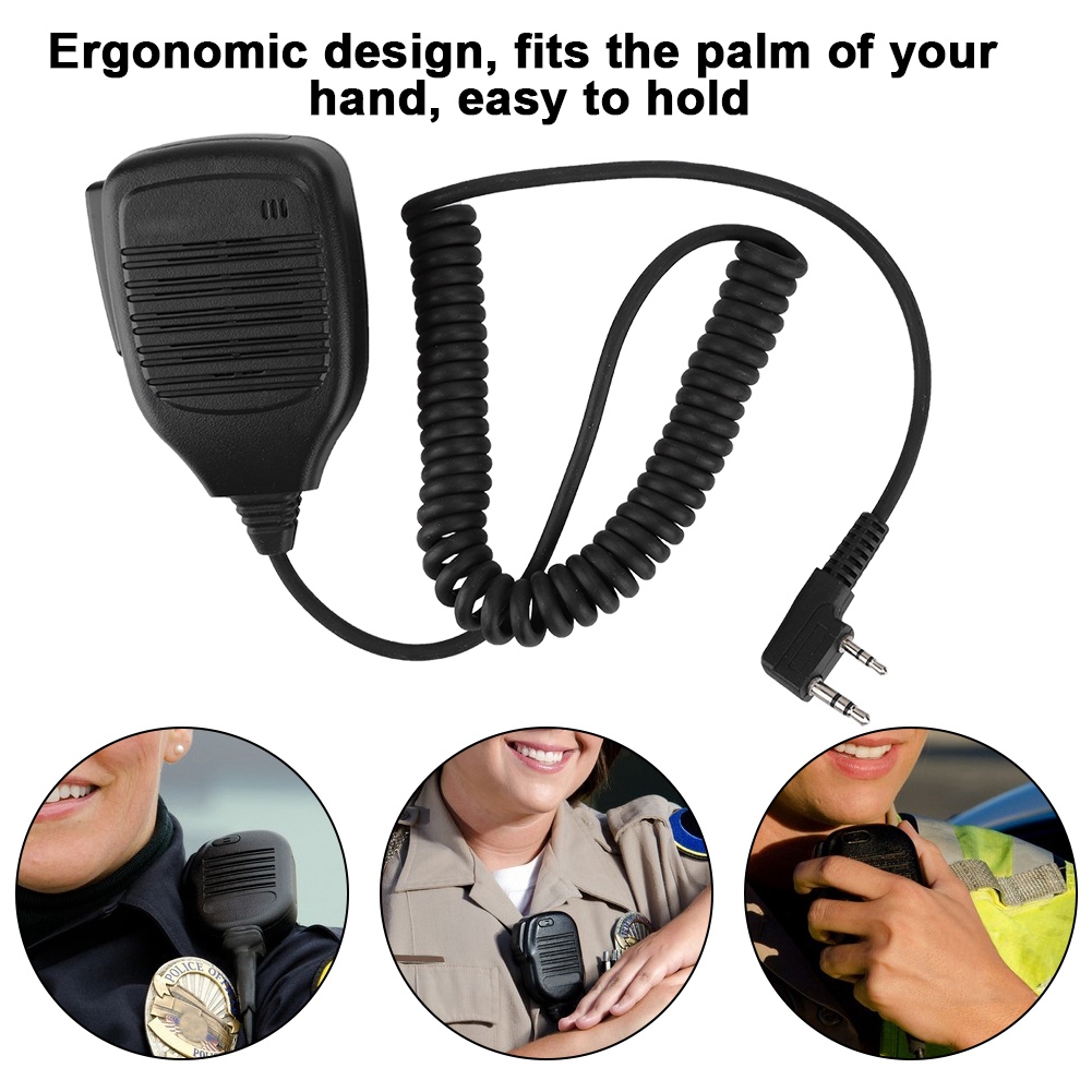 Hand Held Clip-On Shoulder Speaker Mic Microphone PTT for Walkie Talkies. NEW