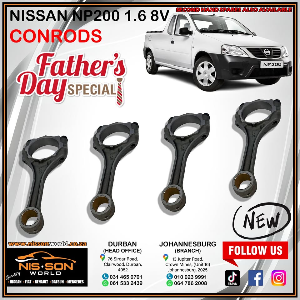 NISSAN NP200 1.6 8V CONRODS - Private Seller NISSAN NP200 1.6 8V CONRODS - Private Seller