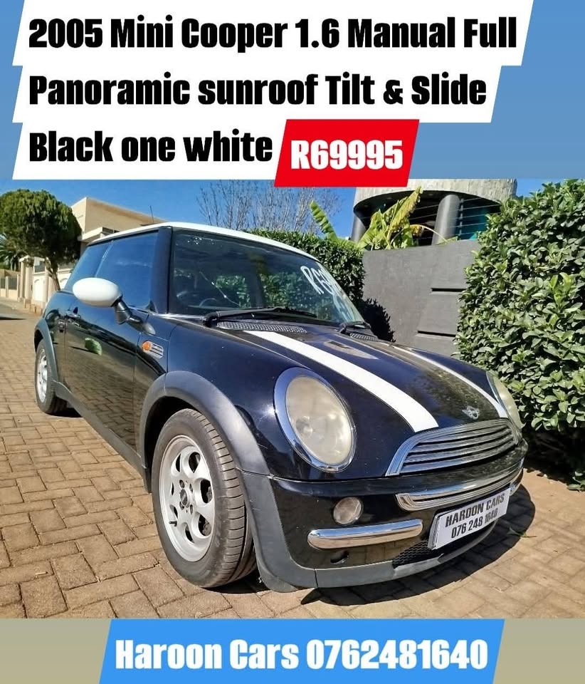 2005 Mini cooper 1.6 manual Full panoramic sunroof