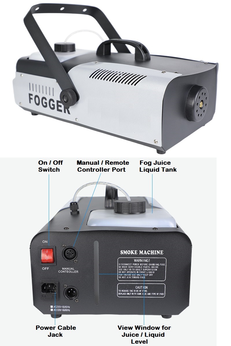Professional Smoke Fogger Machine 2000W Heavy Duty Compact and High Capacity NEW