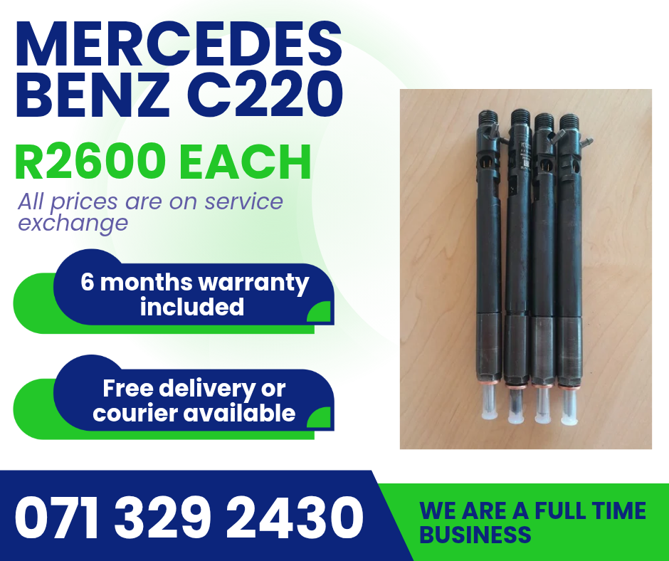 MERCEDES BENZ C220 DIESEL INJECTORS FOR SALE WITH WARRANTY - Private Seller MERCEDES BENZ C220 DIESEL INJECTORS FOR SALE WITH WARRANTY - Private Seller