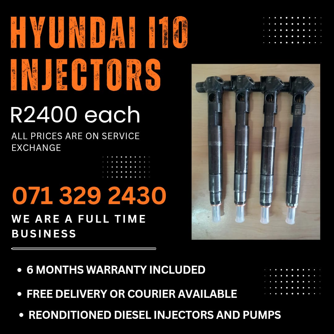 HYUNDAI I10 INJECTORS FOR SALE WITH WARRANTY - Private Seller HYUNDAI I10 INJECTORS FOR SALE WITH WARRANTY - Private Seller