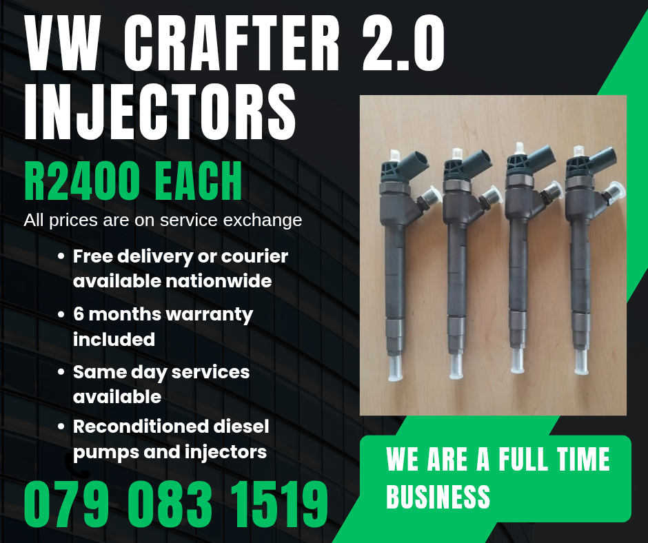 VW CRAFTER 2.0 INJECTORS FOR SALE WITH WARRANTY - Private Seller VW CRAFTER 2.0 INJECTORS FOR SALE WITH WARRANTY - Private Seller