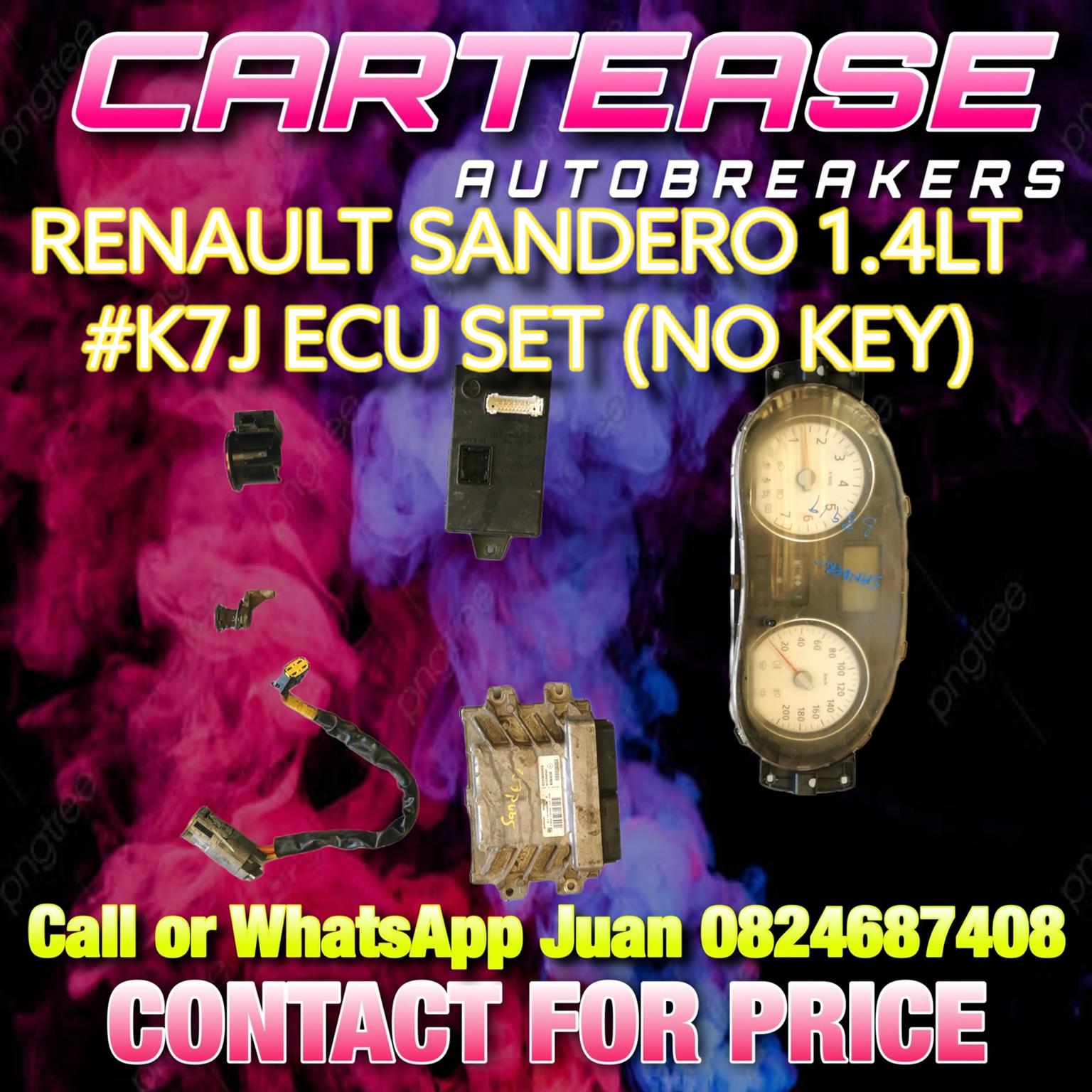 RENAULT SANDERO 1.4LT #K7J ECU SET (NO KEY) - Private Seller RENAULT SANDERO 1.4LT #K7J ECU SET (NO KEY) - Private Seller