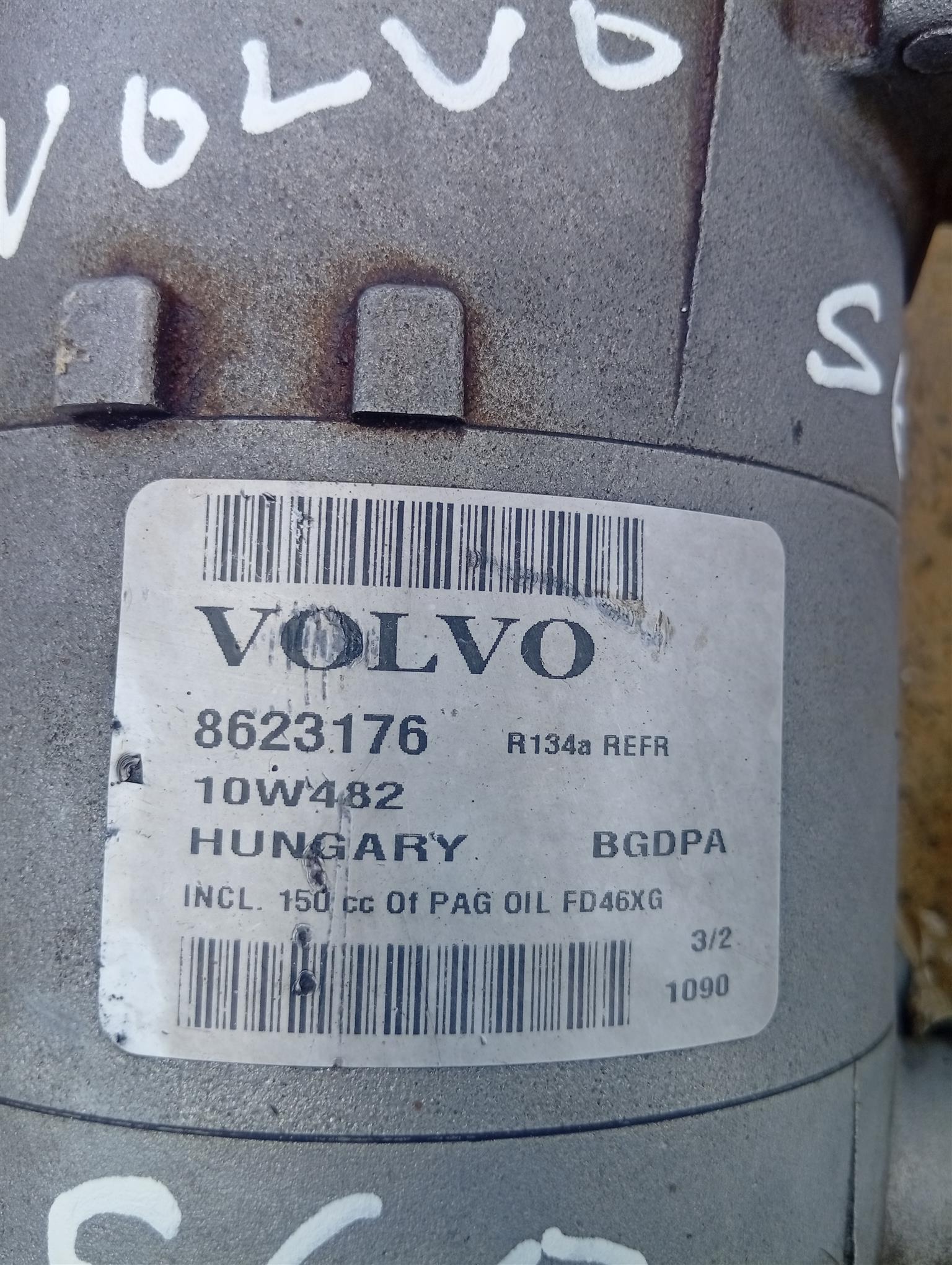 Volvo V70 2011 2011-2018 Volvo S60 Petrol air con AC compressor pump 8623176 L - Private Seller Volvo V70 2011 2011-2018 Volvo S60 Petrol air con AC compressor pump 8623176 L - Private Seller