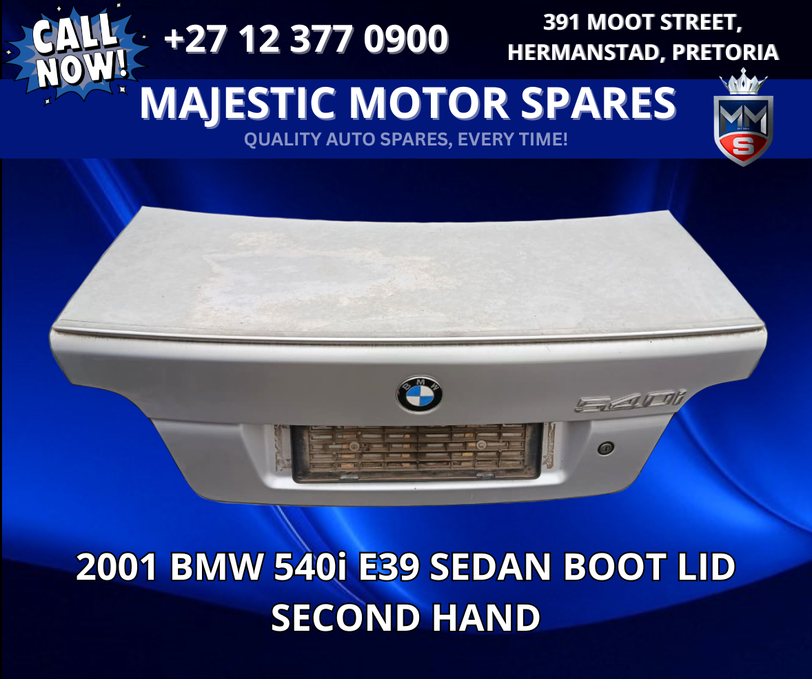 2001 BMW 540i E39 Sedan Boot Lid (Second Hand) for Sale - Private Seller