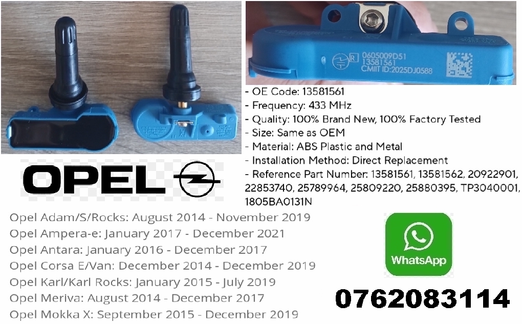 Opel TPMS/ tyre pressure monitor sensors Opel TPMS/ tyre pressure monitor sensors