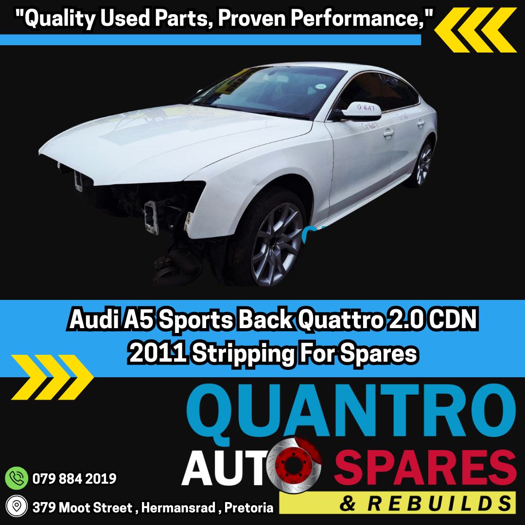 Audi A5 Sports Back Quattro 2.0 CDN 2011 Stripping For Spares - Private Seller Audi A5 Sports Back Quattro 2.0 CDN 2011 Stripping For Spares - Private Seller