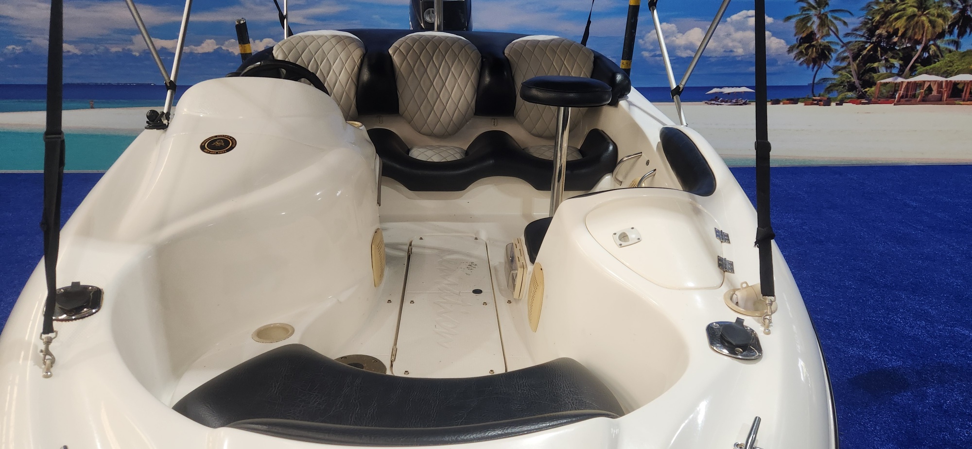 SENSATION 1450 SPORT ON TRAILER 90 HP MERCURY TRIM