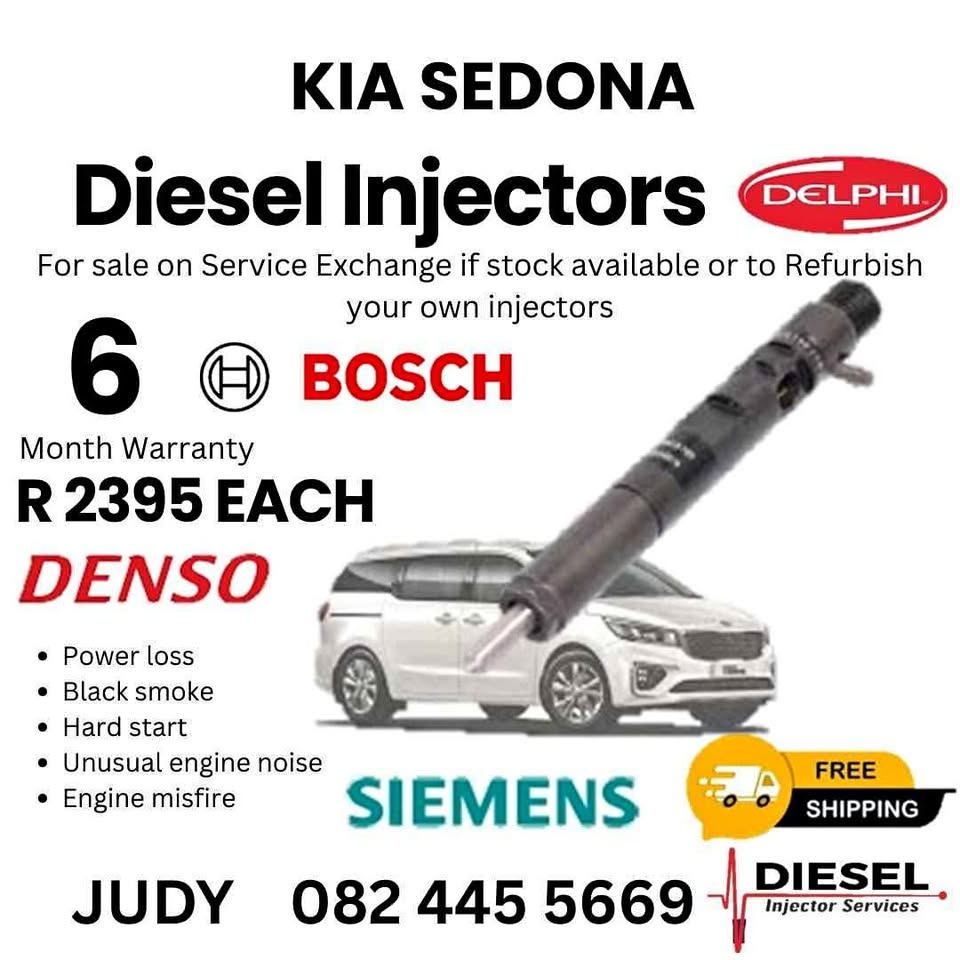 Kia Sedona Diesel Injector for sale on service exchange or to recon