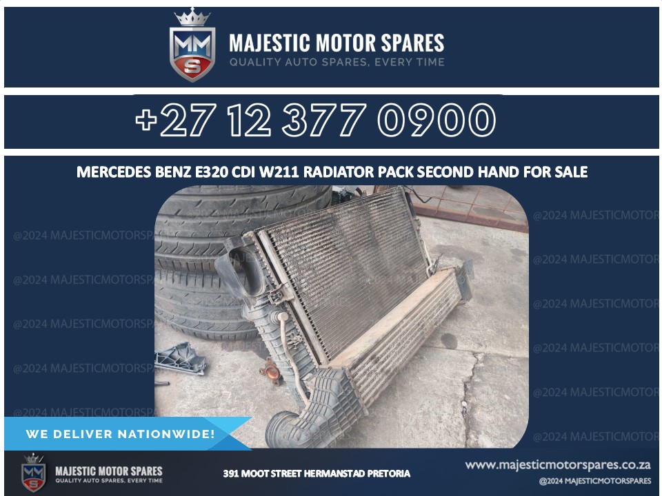 Mercedes Benz e320 cdi w211 radiator pack second hand for sale