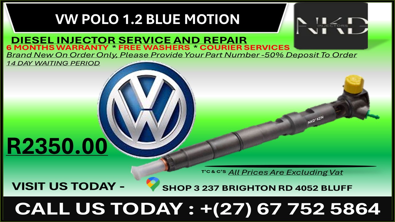 Vw Polo 1.2L Bluemotion Diesel Injectors on Recondition - Private Seller Vw Polo 1.2L Bluemotion Diesel Injectors on Recondition - Private Seller
