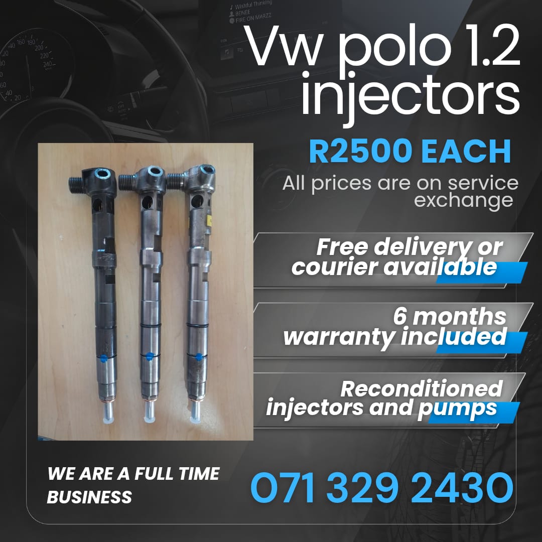 VW POLO 1.2 INJECTORS FOR SALE WITH WARRANTY INCLUDED - Private Seller VW POLO 1.2 INJECTORS FOR SALE WITH WARRANTY INCLUDED - Private Seller