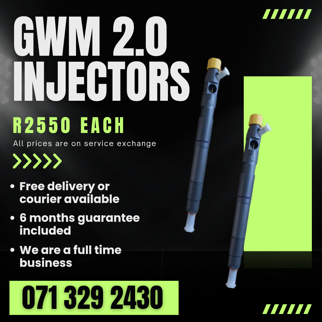 GWM 2.0 INJECTORS FOR SALE WITH WARRANTY - Private Seller GWM 2.0 INJECTORS FOR SALE WITH WARRANTY - Private Seller