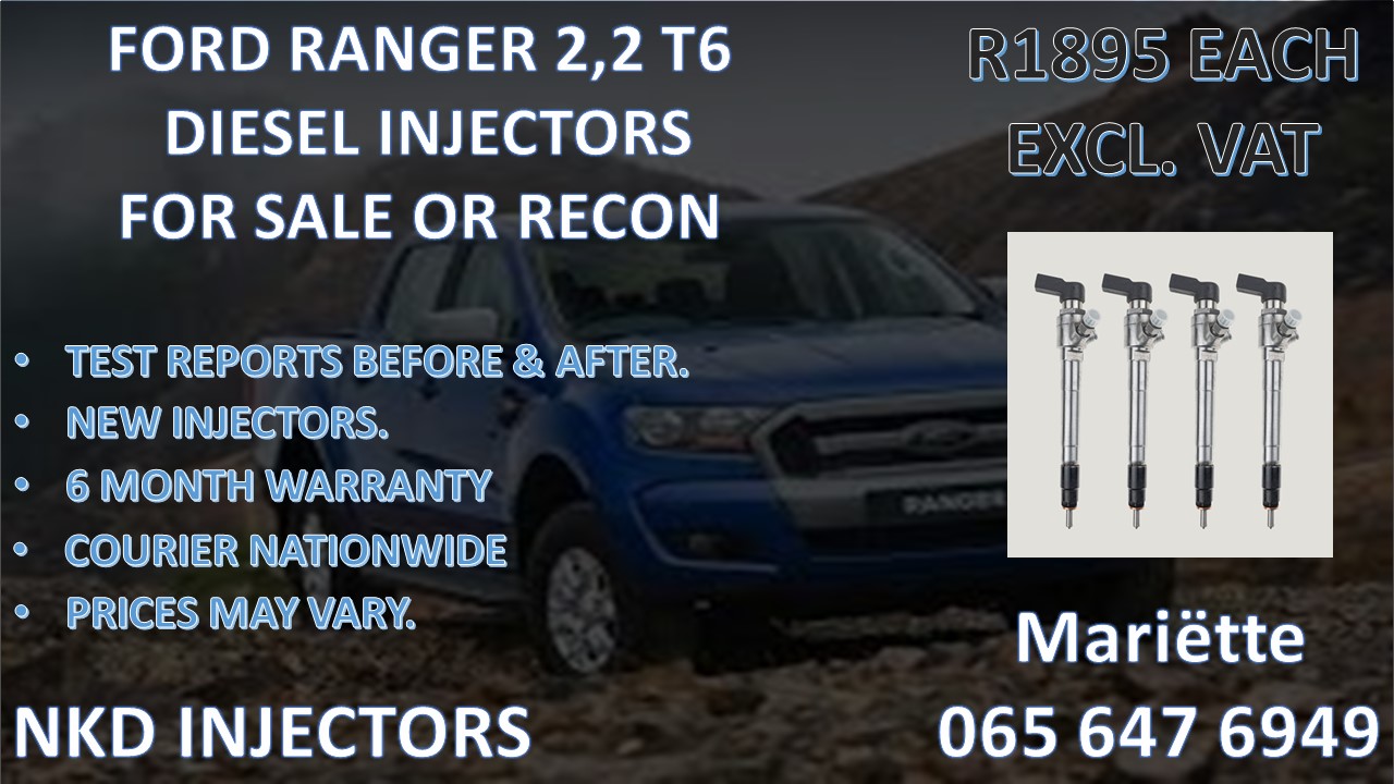 Quality Recon Diesel Injectors FORD RANGER 2.2 T6 - Private Seller Quality Recon Diesel Injectors FORD RANGER 2.2 T6 - Private Seller