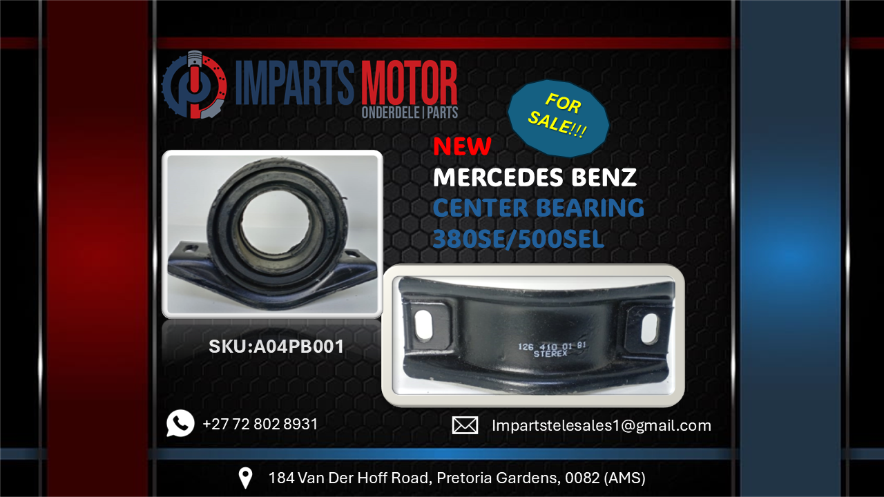 MERCEDES W126 PROPSHAFT CENTER BEARING 380 SE/500 SEL - Private Seller MERCEDES W126 PROPSHAFT CENTER BEARING 380 SE/500 SEL - Private Seller