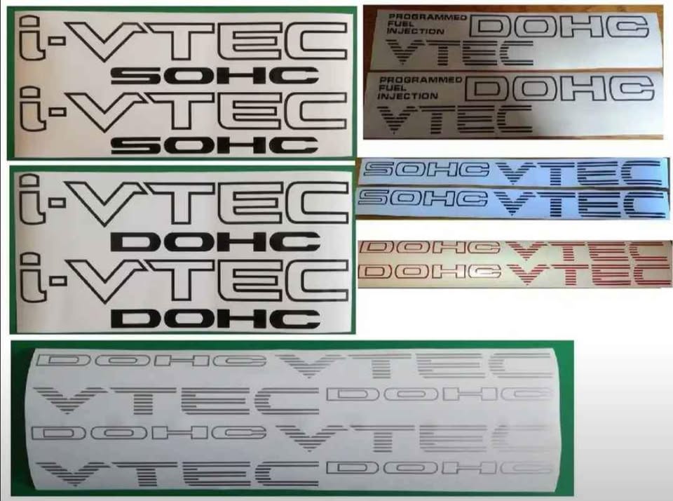 Honda VTEC badges emblems decals stickers - Private Seller
