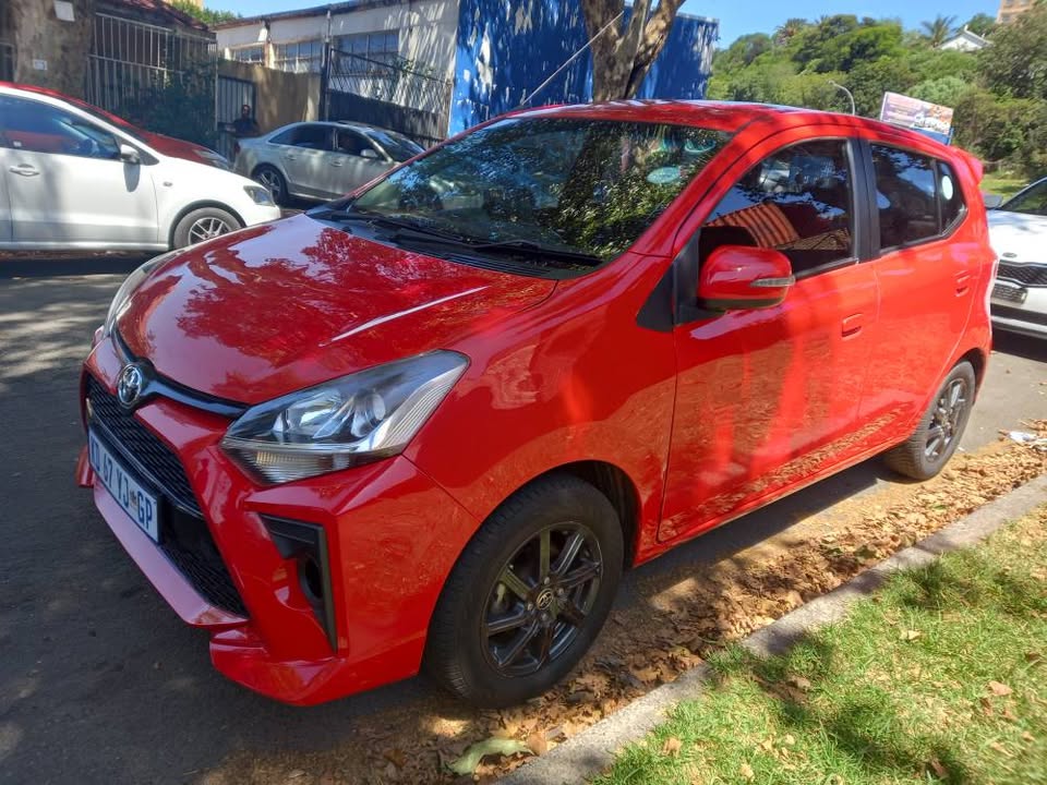 2021 TOYOTA AGYA 1.0 PETROL, AUTOMATIC TRANSMISSION, RED COLOR