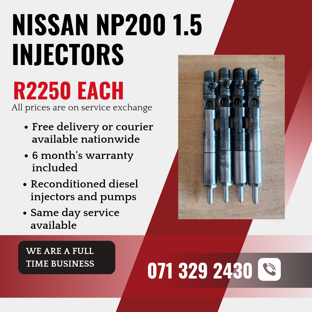 NISSAN NP200 1.5 INJECTORS FOR SALE WITH WARRANTY - Private Seller NISSAN NP200 1.5 INJECTORS FOR SALE WITH WARRANTY - Private Seller