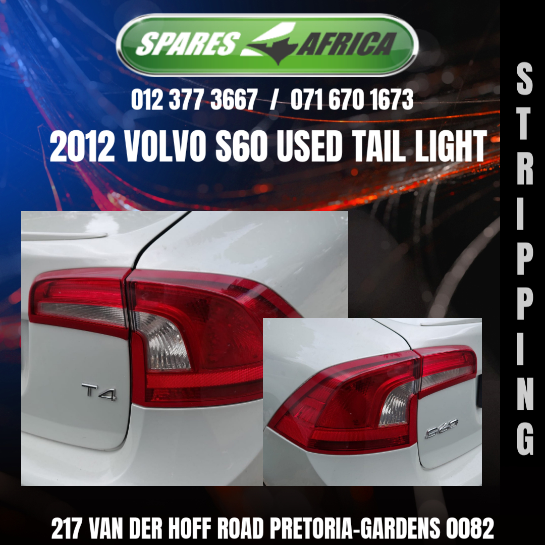 used tail light 2012 VOLVO S60 1.6 - Private Seller used tail light 2012 VOLVO S60 1.6 - Private Seller