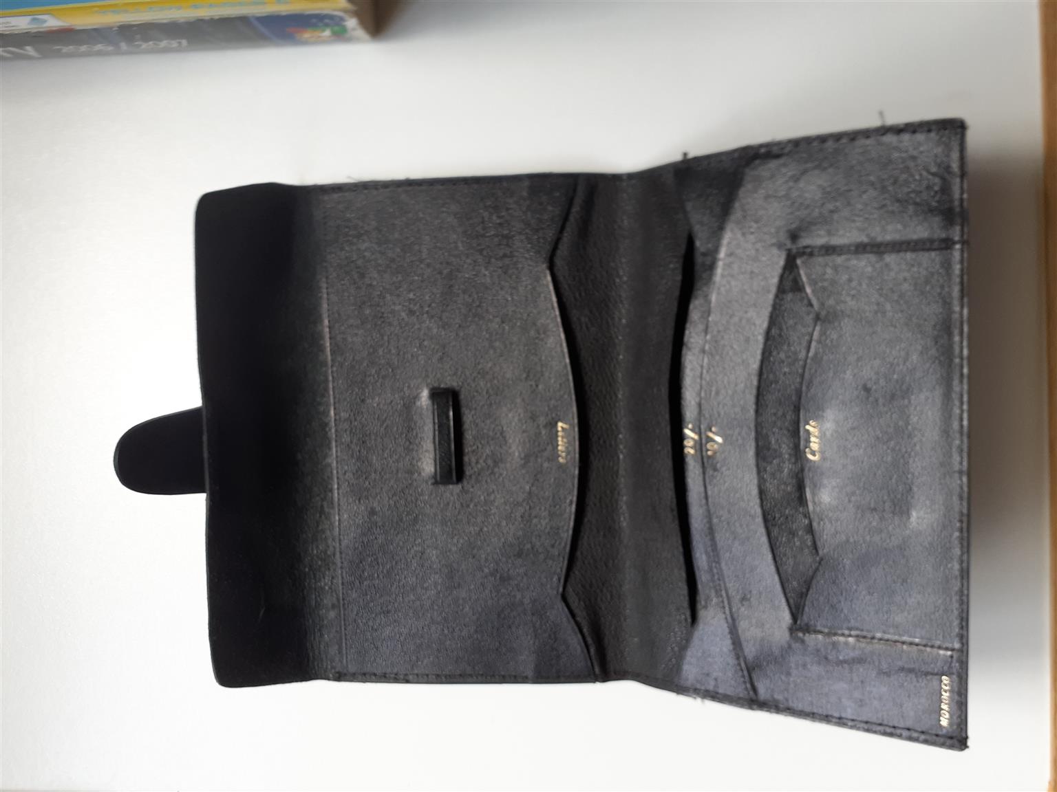 Antique Moroco Black leather Purse