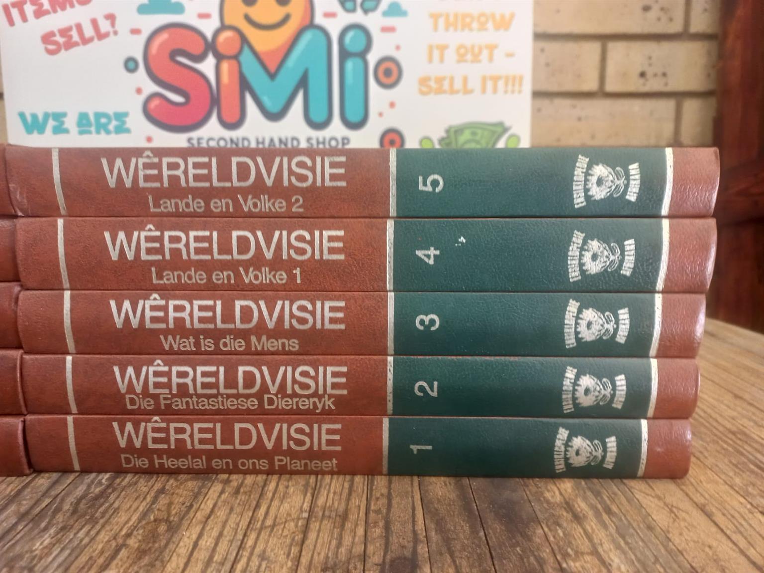 10-volume "Wereldvisie" Afrikaanse boekstel