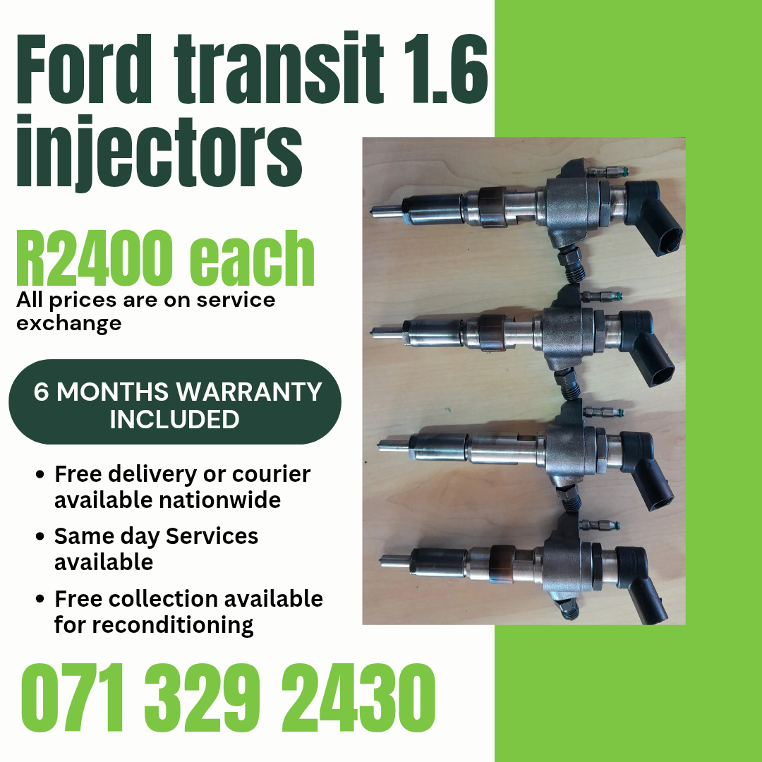 FORD TRANSIT 1.6 INJECTORS FOR SALE WITH WARRANTY - Private Seller FORD TRANSIT 1.6 INJECTORS FOR SALE WITH WARRANTY - Private Seller