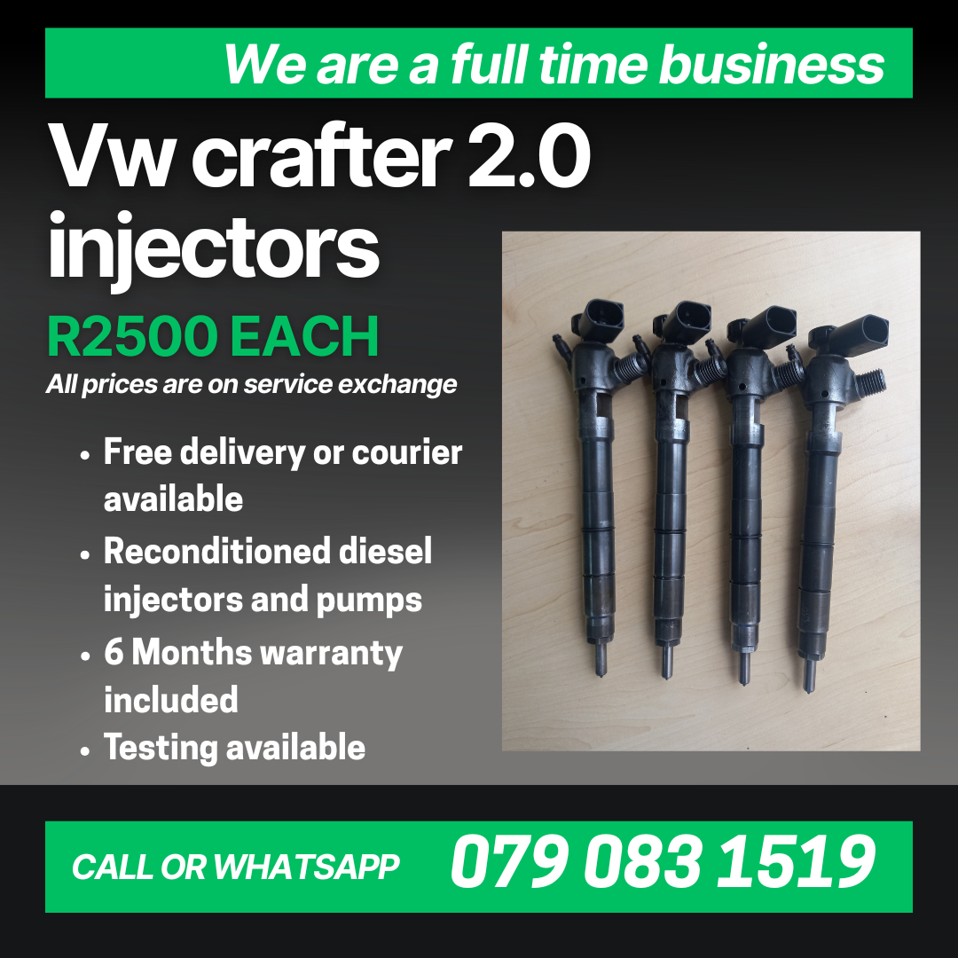 VW CRAFTER 2.0 INJECTORS FOR SALE WITH WARRANTY INCLUDED - Private Seller VW CRAFTER 2.0 INJECTORS FOR SALE WITH WARRANTY INCLUDED - Private Seller