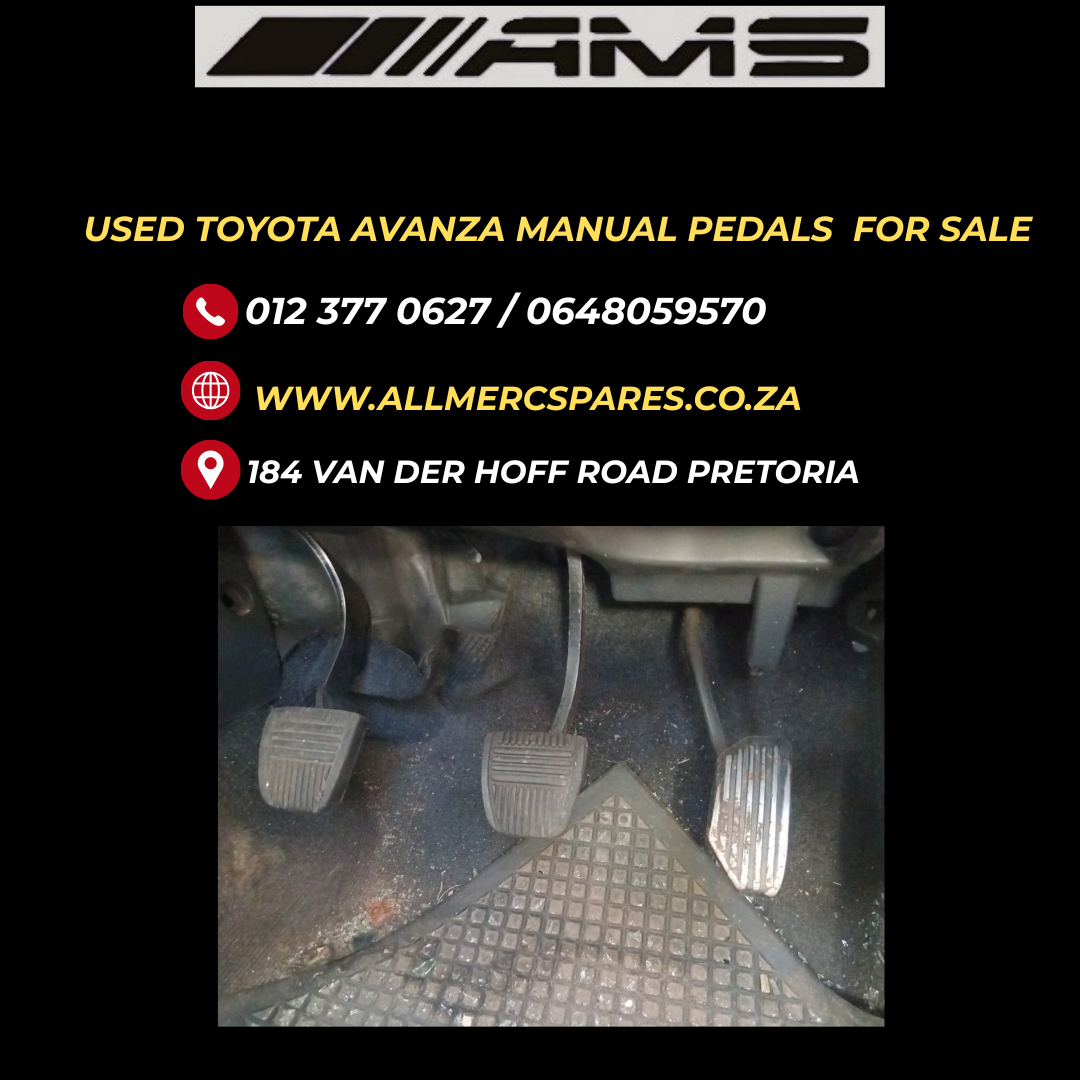 USED TOYOTA AVANZA PEDALS FOR SALE – CLEAN & WORKING CONDITION