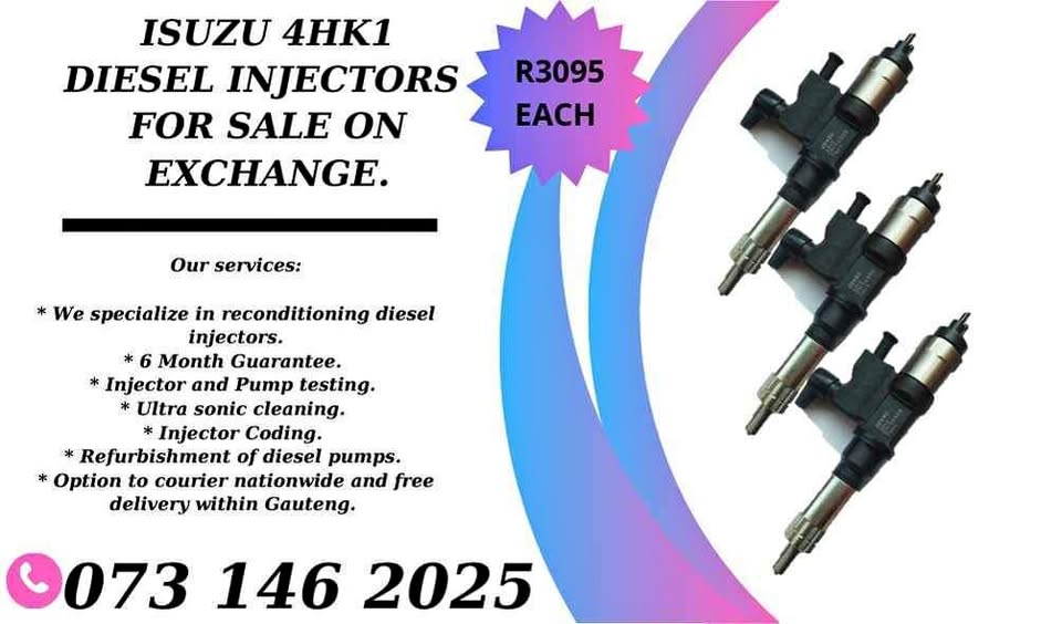 Isuzu 4HK1 truck diesel injectors for sale on exchange courier Nationwide - Private Seller Isuzu 4HK1 truck diesel injectors for sale on exchange courier Nationwide - Private Seller