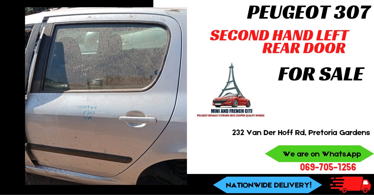 Peugeot 307 Left Rear Door – Durable, sleek, and ready to install. - Private Seller