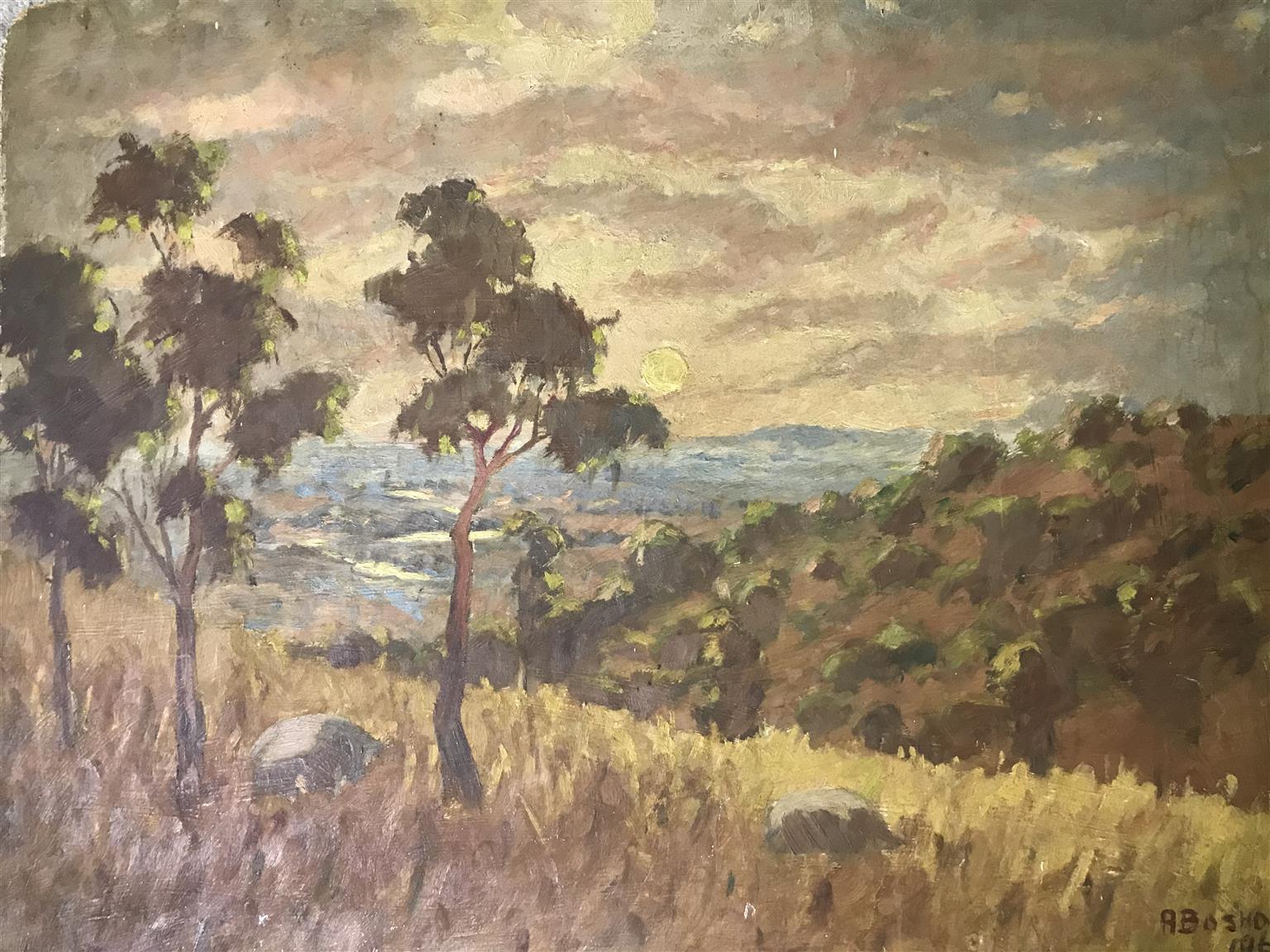 Adriaan Boshoff Painting 67cm x 51cm