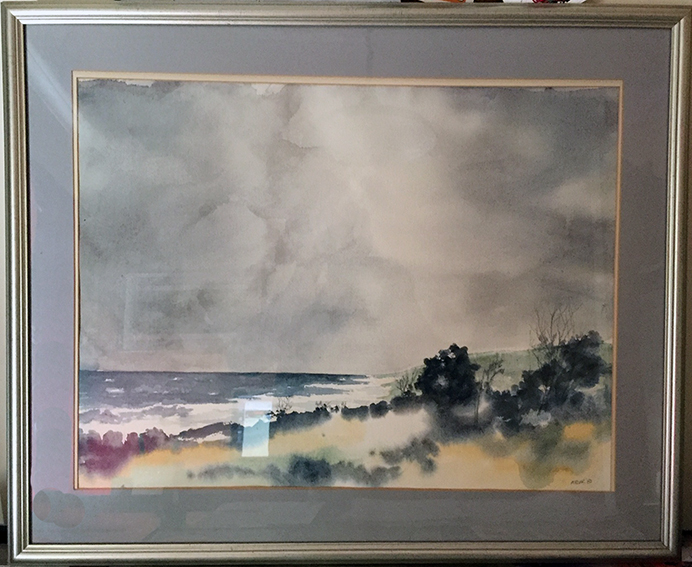 Original Water Colour – Title "Storm over Mauritius" Original Water Colour – Title "Storm over Mauritius"