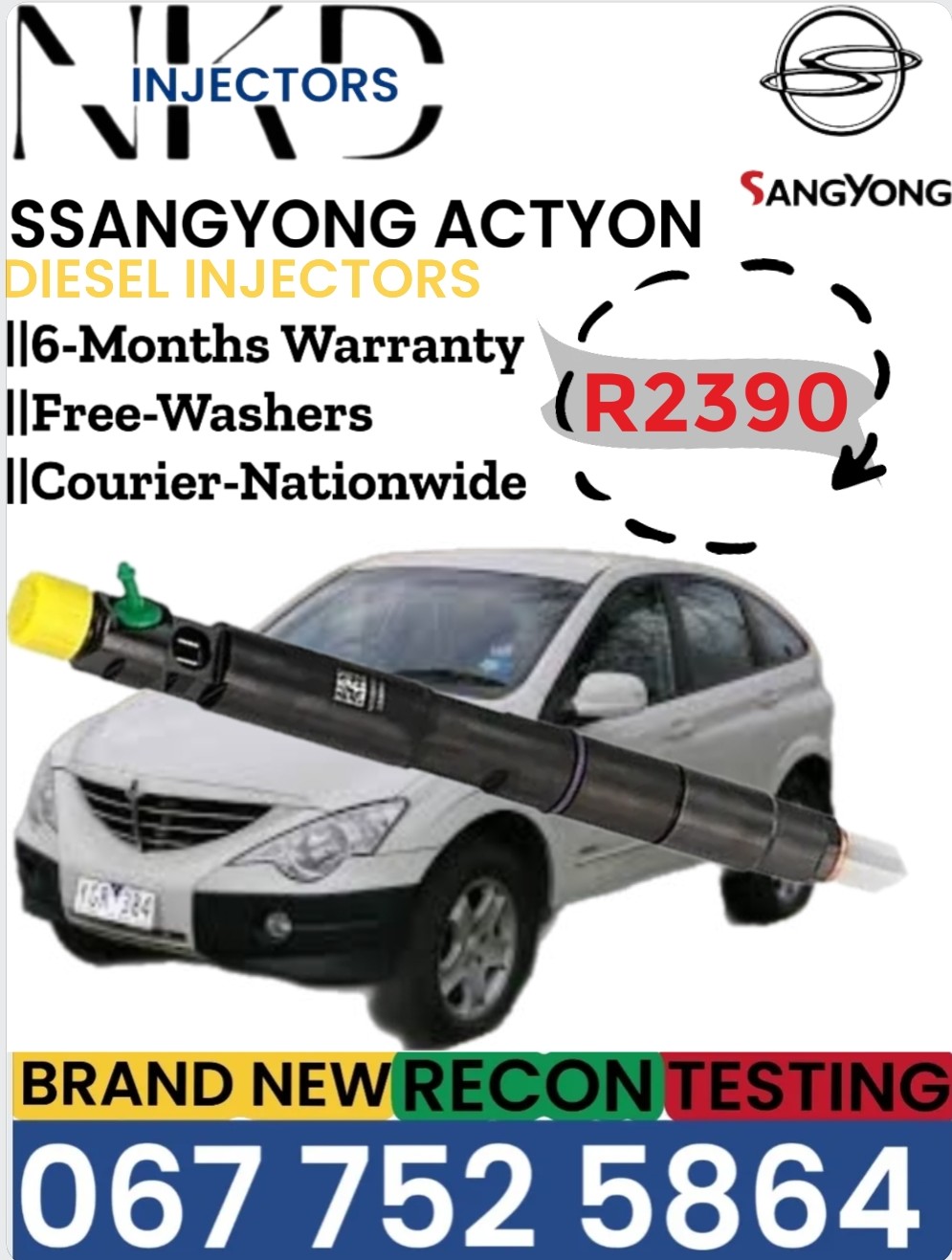 Ssangyong Actyon Diesel injectors - Private Seller Ssangyong Actyon Diesel injectors - Private Seller