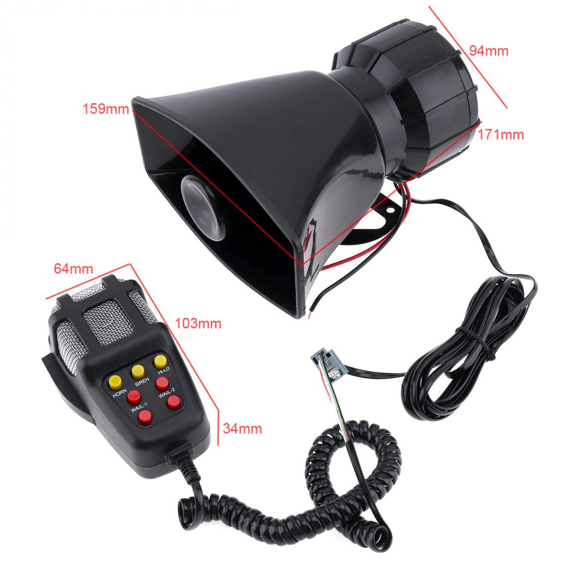 NEW STOCK 12V Vehicle Alarm Siren Horn with Loudspeaker Microphone. NEW ARRIVALS
