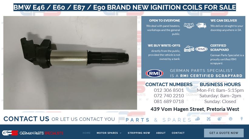 BMW E46 / E60 / E87 / E90 Brand New Ignition Coils for sale - Private Seller BMW E46 / E60 / E87 / E90 Brand New Ignition Coils for sale - Private Seller