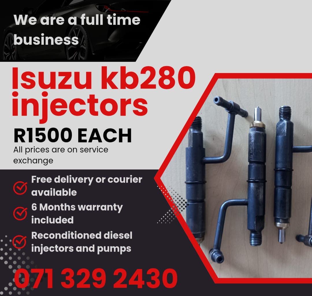 ISUZU KB280 INJECTORS FOR SALE WITH WARRANTY - Private Seller ISUZU KB280 INJECTORS FOR SALE WITH WARRANTY - Private Seller