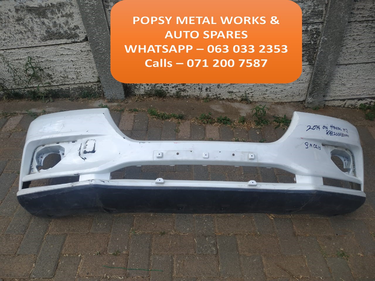 2014 ONWARDS HAVAL H2 FRONT BUMPER | Junk Mail Marketplace