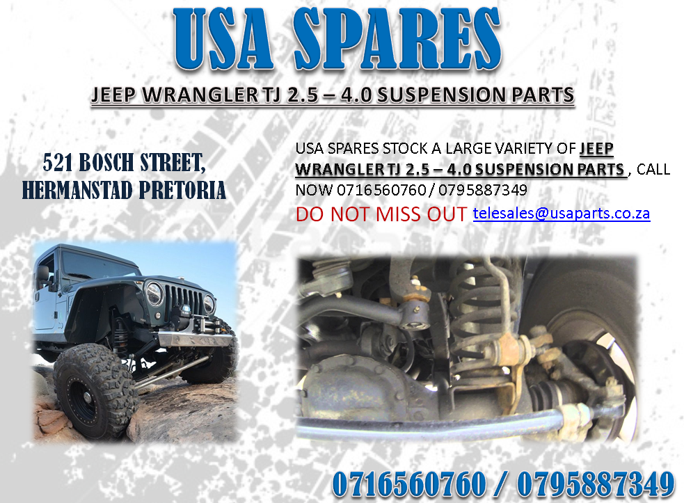 JEEP WRANGLER TJ 2.5 – 4.0 USED SUSPENSION PARTS FOR SALE ...