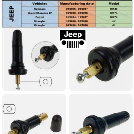 Jeep TPMS Valve stems Jeep TPMS Valve stems