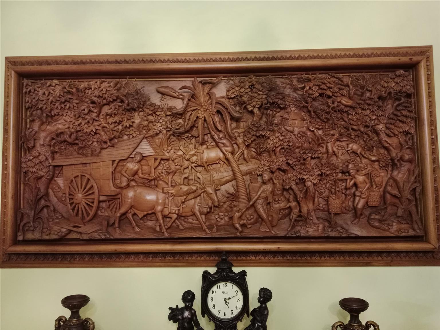 Burmese Teak Wood carving.