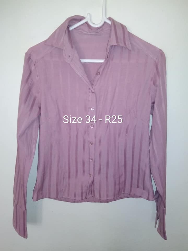 Size 34 lilac long sleeve blouse